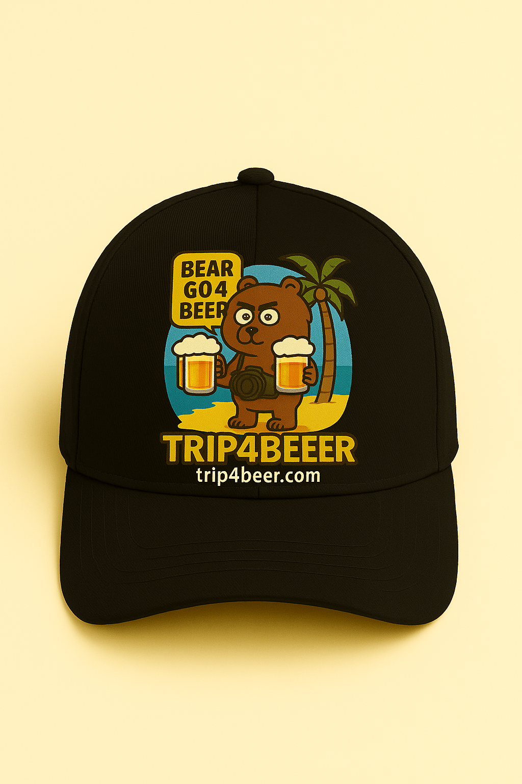 Black Trip4Beer baseball cap